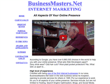 Tablet Screenshot of businessmasters.net